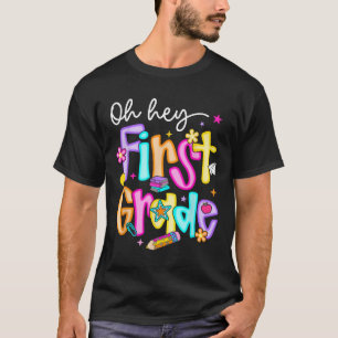 Camiseta Preppy Oh Oye Primer Grado De Vuelta A Maestros De