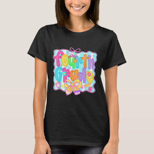 Camiseta Preppy Regreso a Clases 4to Grado Coquette Lazo Ni