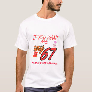 Camiseta Preppy Six Seven Valentine PNG, Clipart de dados 6