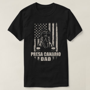 Camiseta Presa Canario Dad Guay Vintage Retro Orgullo Améri