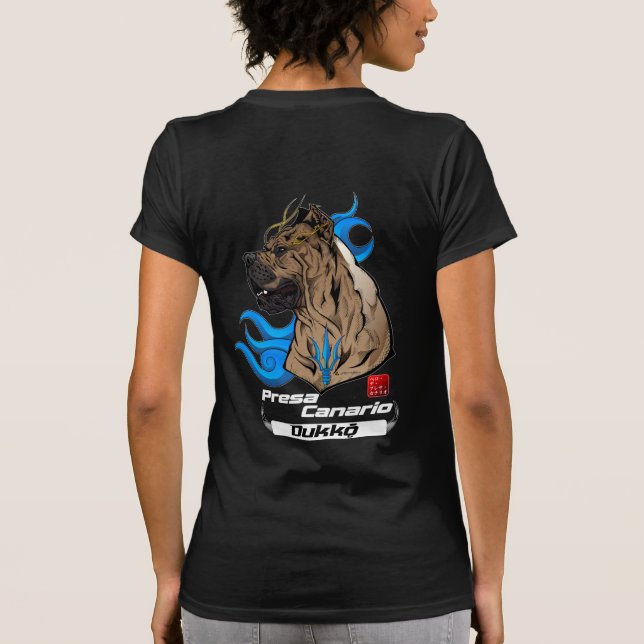Camiseta Presa Canario Dukkǭ por Ricardo Pires (Reverso)