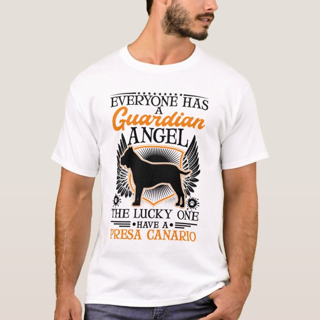 Camiseta Presa Canario Guardian Angel Dogo (Anverso)