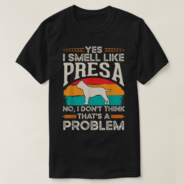 Camiseta Presa Canario Smell Dogo Canario Presa (Diseño del anverso)