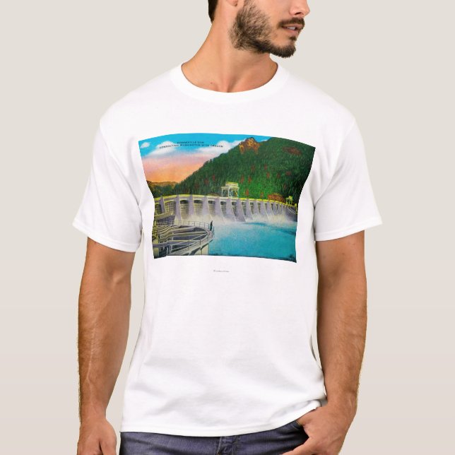 Camiseta Presa de Bonneville en el río Columbia (Anverso)
