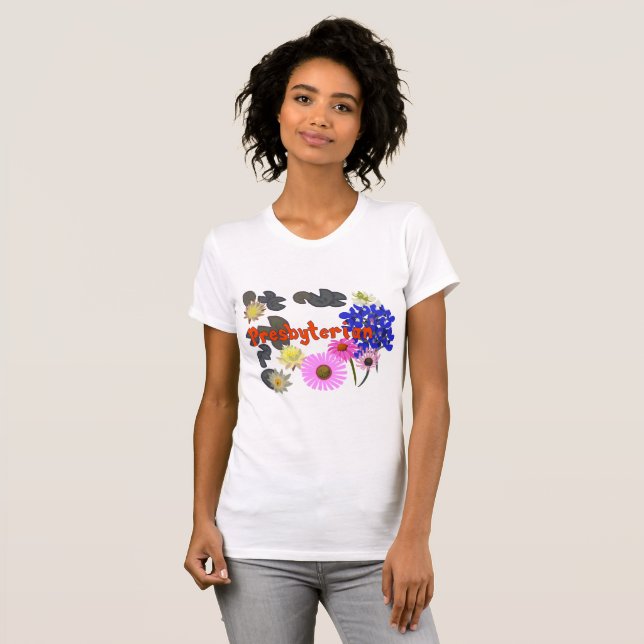 Camiseta Presbiteriano (multiflor) (Anverso completo)