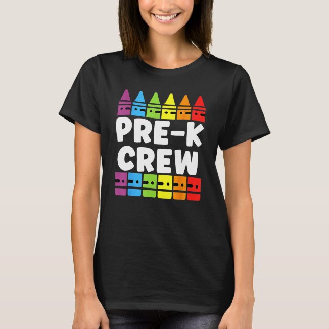 Camiseta PRESCHOOL CREW PRE K Tribe Back To School Teacher  (Anverso)
