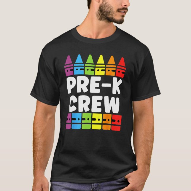 Camiseta PRESCHOOL CREW PRE K Tribe Back To School Teacher  (Anverso)