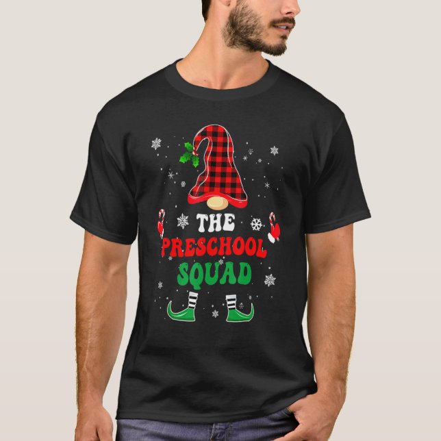 Camiseta Preschool ELF Squad  Christmas ELF Teacher Kids Gr (Anverso)