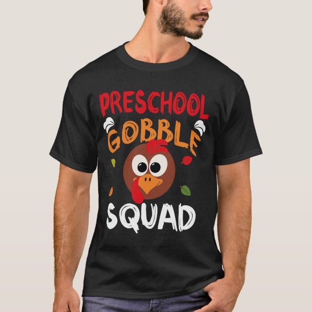 Camiseta Preschool Gobble Squad (Anverso)