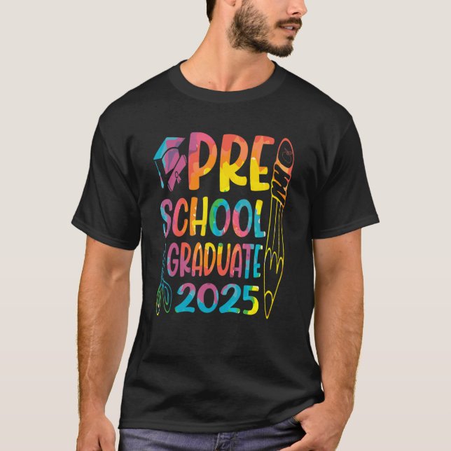 Camiseta Preschool Graduate 2025 Pre K Class Of 2025 Gradua (Anverso)