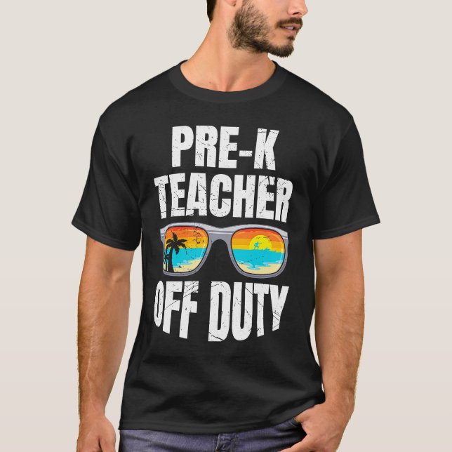 Camiseta Preschool kindergarten educator off duty teacher   (Anverso)