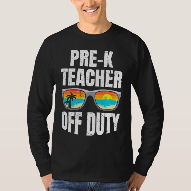 Camiseta Preschool kindergarten educator off duty teacher   (Anverso)