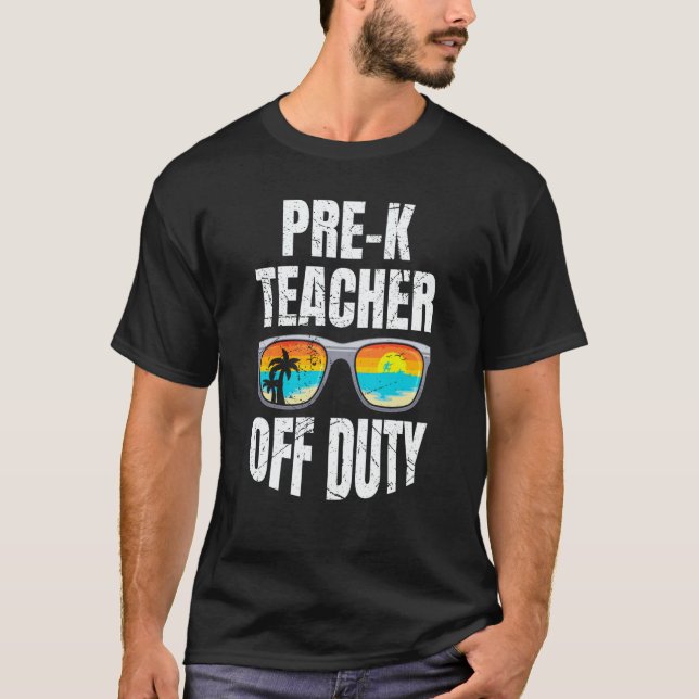 Camiseta Preschool kindergarten educator off duty teacher   (Anverso)