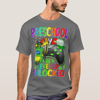 Camiseta Preschool Level Up Unlocked Video Game Back To Sch