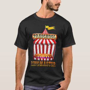 Camiseta Preschool Ringmaster Teacher Circus Carnival Back 