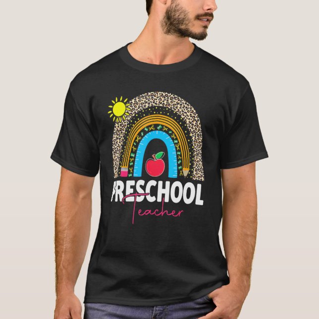 Camiseta Preschool Teacher  Team Preschool Squad Rainbow 2 (Anverso)