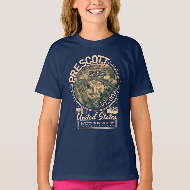 CAMISETA PRESCOTT ARIZONA - PLAZA DE COURTHOUSE PRESCOTT (Anverso)