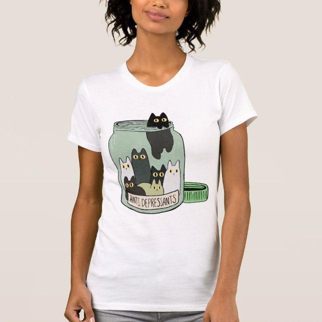 Camiseta Prescription: One Cat a Day (Anverso)