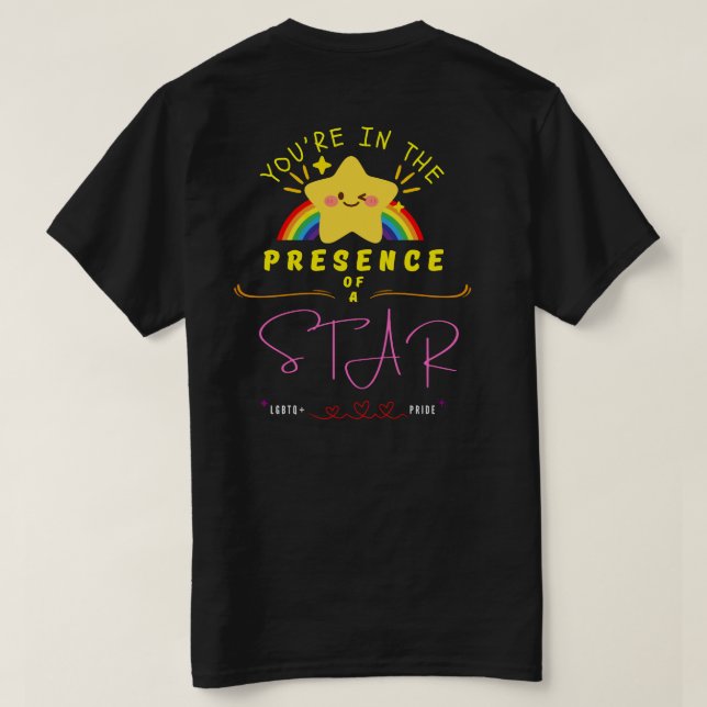 Camiseta Presencia de Estrellas (Reverso del diseño)