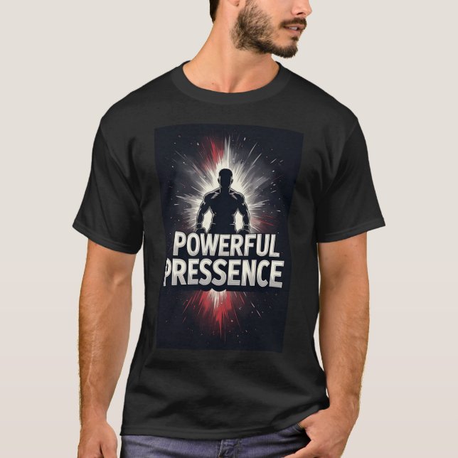 Camiseta Presencia Poderosa: Silueta Audaz (Anverso)