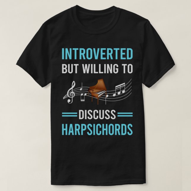 Camiseta Presentado clavecín de clavicordio (Diseño del anverso)