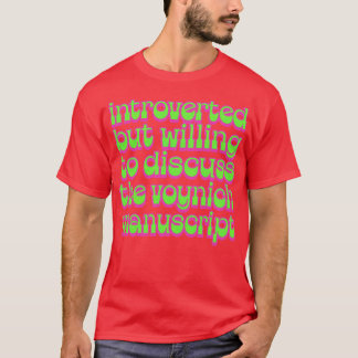 Camiseta Presentado pero dispuesto a discutir el hombre de 