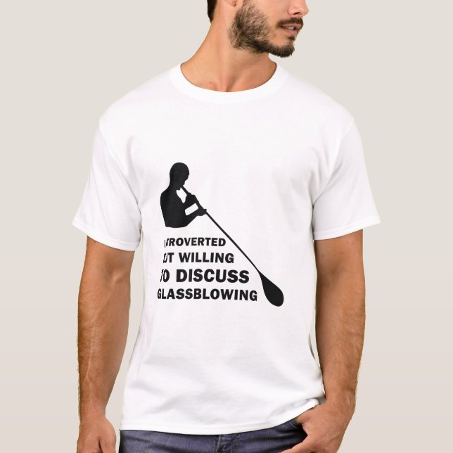 Camiseta Presentado pero dispuesto a discutir el soplo de g (Anverso)