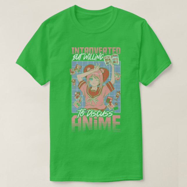 Camiseta Presentado pero dispuesto a discutir sobre anime j (Diseño del anverso)