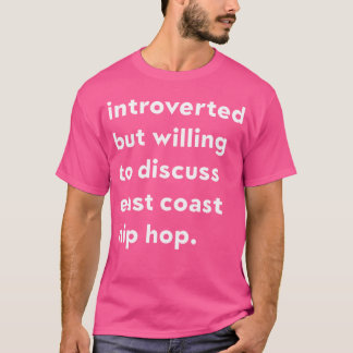 Camiseta Presentado, pero dispuesto a discutir sobre el aum