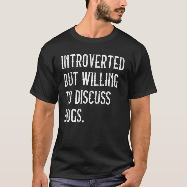 Camiseta Presentado, pero dispuesto a discutir sobre el vin (Anverso)