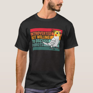 Camiseta Presentado pero loros Lutino Cockatiel