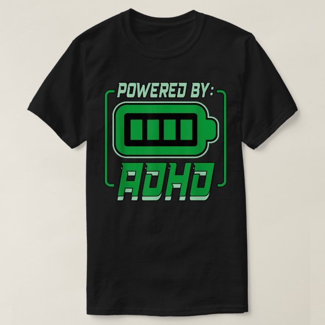 Camiseta Presentado Por Adhd 1161 (Diseño del anverso)