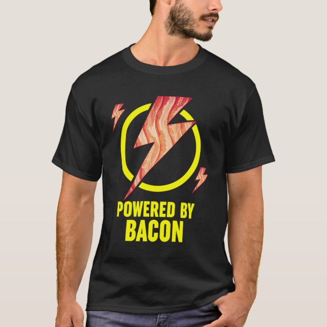 Camiseta Presentado Por Bacon Funny Bbq Bacon Lovers Pun Gi (Anverso)