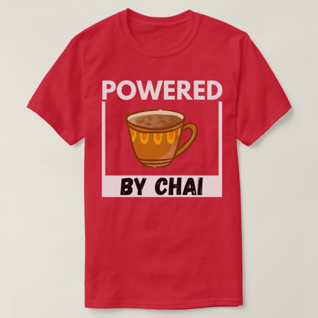 Camiseta Presentado Por Chai Chai Latte Tea Addict 1 (Diseño del anverso)