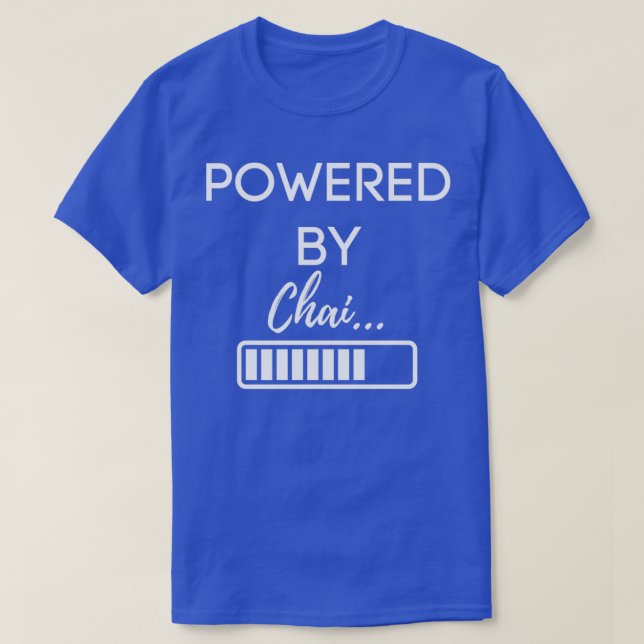 Camiseta Presentado Por Chai Chai Latte Tea Addict 2 (Diseño del anverso)