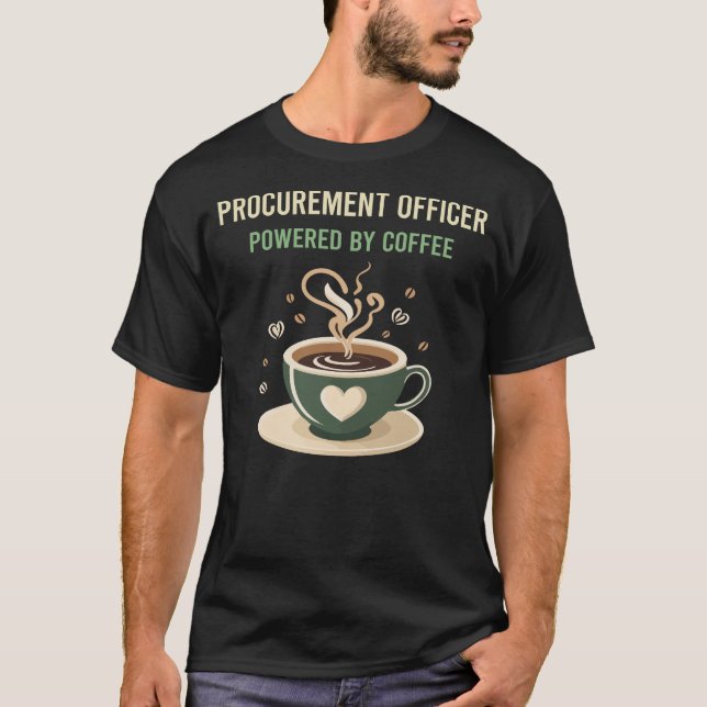 Camiseta Presentado Por El Oficial De Adquisiciones De Café (Anverso)