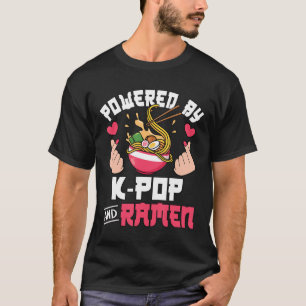 Camiseta Presentado Por K-Pop Y Ramen Cute Kpop Music Anime