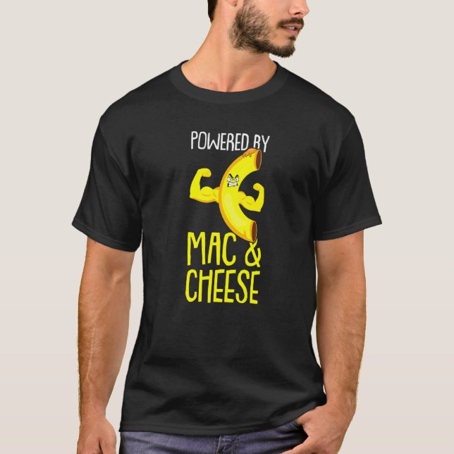 Camiseta Presentado Por Mac N Cheese Macaroni Pasta Food Hu (Anverso)