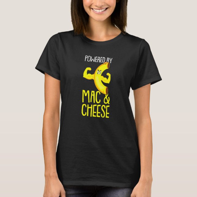 Camiseta Presentado Por Mac N Cheese Macaroni Pasta Food Hu (Anverso)