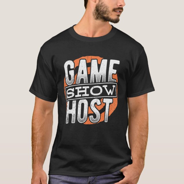 Camiseta Presentador de programas de juego - Fiesta Trivia  (Anverso)