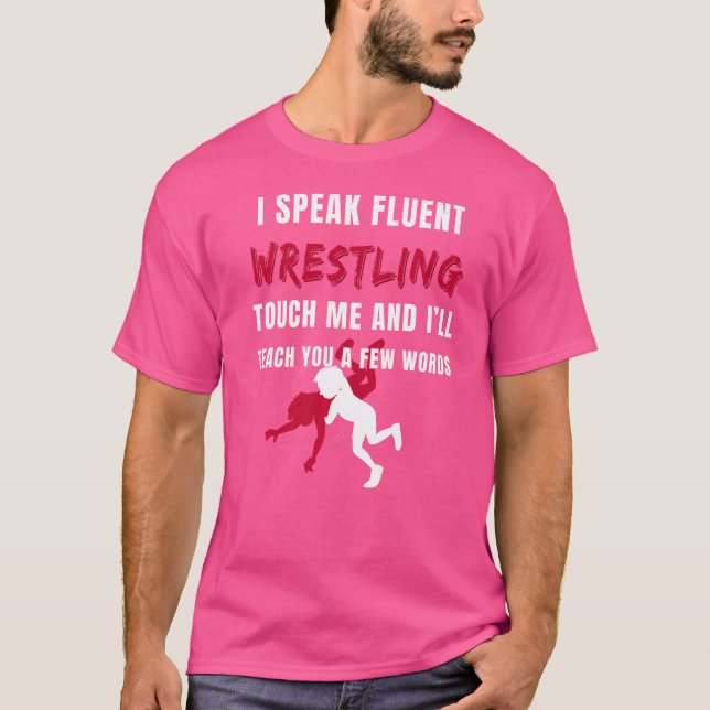 Camiseta Presentador deportivo de entrenador de lucha libre (Anverso)