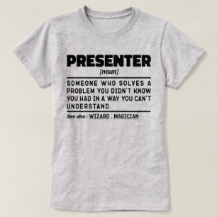 Camiseta Presentador Nuevo trabajador de TV Guay News Repor