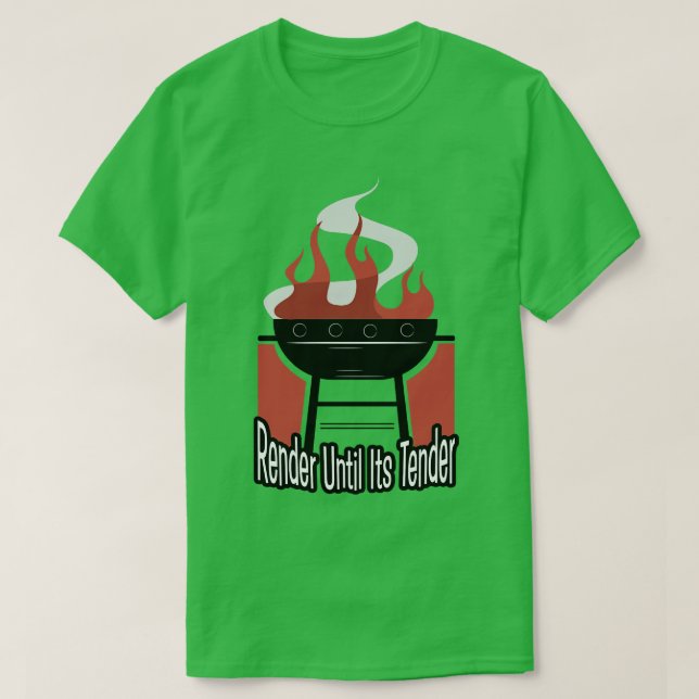 Camiseta Presentar Hasta Su Tensión BBQ Barbeque Grill Gril (Diseño del anverso)
