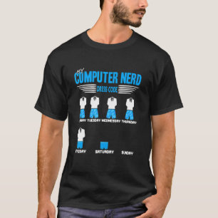 Camiseta Presente código de vestimenta de nerd de mi PC