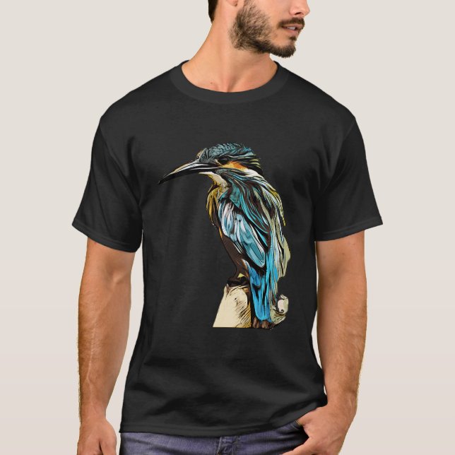 Camiseta Presente de aves de Kingfisher (Anverso)