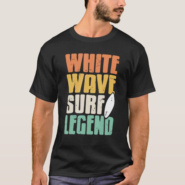 Camiseta Presente de surf retro con leyenda de surf de ola  (Anverso)