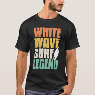 Camiseta Presente de surf retro con leyenda de surf de ola 