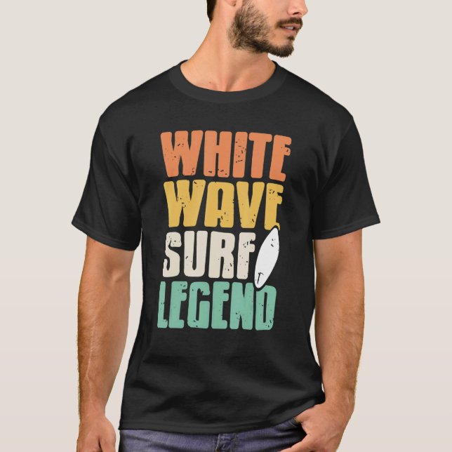 Camiseta Presente de surf retro con leyenda de surf de ola  (Anverso)