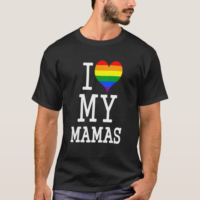 Camiseta Presente Para Madres Gays Ropa De Bebé Que Amo A M (Anverso)