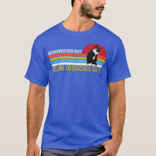 Camiseta Presente pero dispuesto a discutir sobre gatos div
